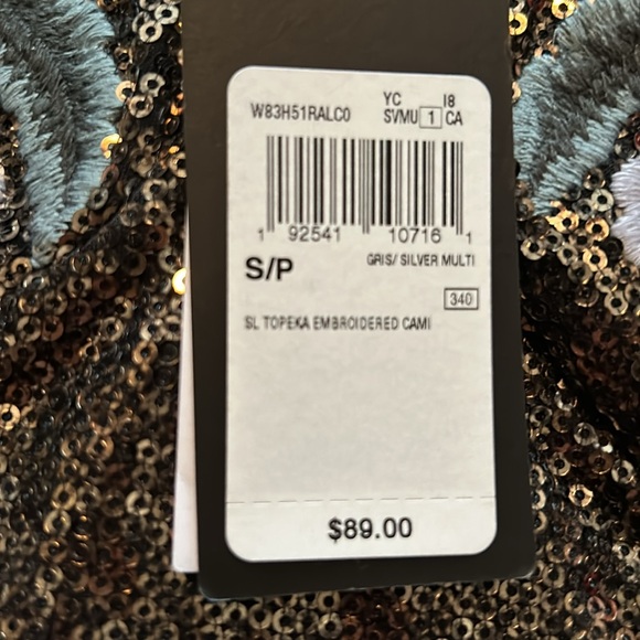 Sequin cropped top, gorgeous piece, size small. - Picture 4 of 5